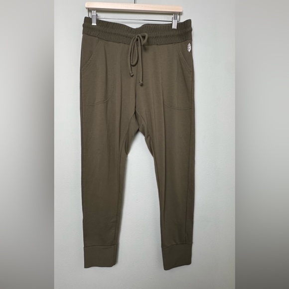 Free People Movement Sunny Skinny Sweatpants in Everest Olive Green Size Large - Picture 5 of 16